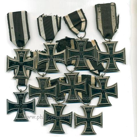 Eisernes Kreuz 2. Klasse 1914 - Lot mit 10 Stücken