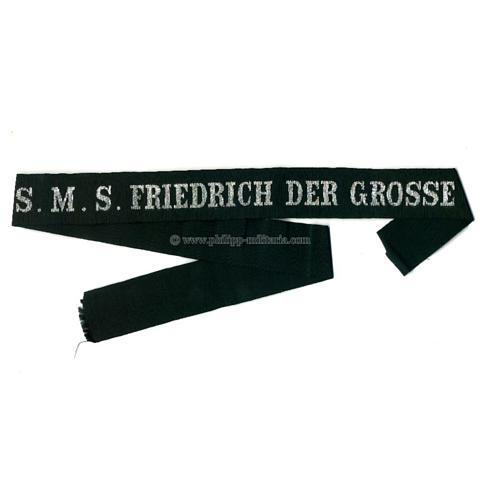 Kaiserliche Marine Mützenband 'S.M.S. Friedrich der Grosse'