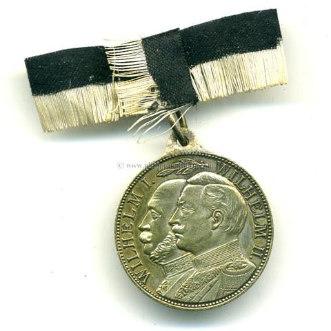 Medaille 1864-1914, 50 jährige Jubelfeier des Rhein.Fussart.-Reg. Nr.8