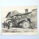 Erbeutetes schwerstes Riesengeschütz in einem Dorfe hinter Undine in Venezienes Maschinengewehr zur Flugabwehr im 1.Weltkrieg - Postkartenfoto 