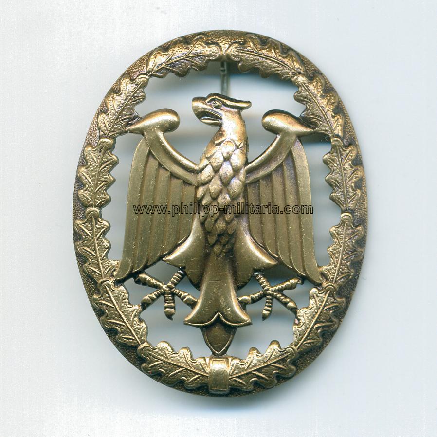 d490 Bundeswehr Leistungsabzeichen silber auf oliv  1 Stück