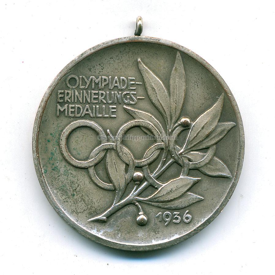 Olympiade Berlin 1936 Erinnerungsmedaille Zu Den Olympischen Spielen Philipp Militaria