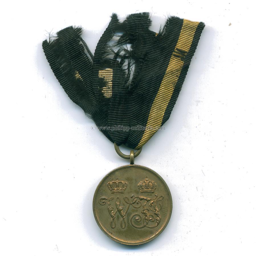 Preußen Kriegs 12 cm Ordensband Denkmünze 1864
