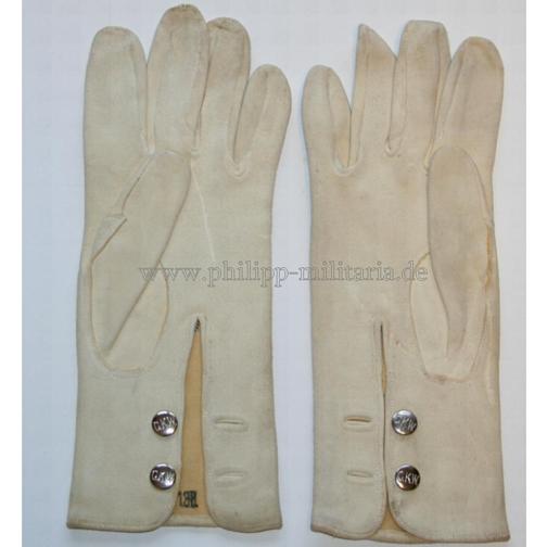 Kriegsmarine - Paar weisse Handschuhe für Offiziere