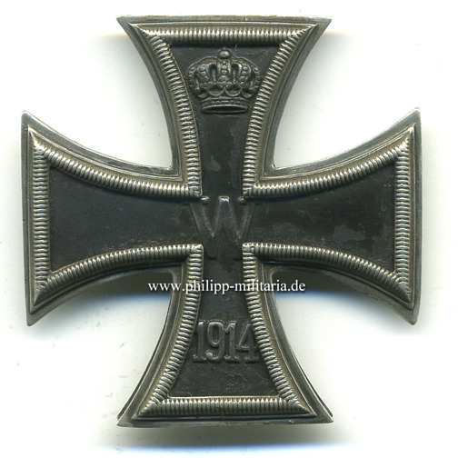 Eisernes Kreuz 1. Klasse 1914 - gestempelt 'Silber' 