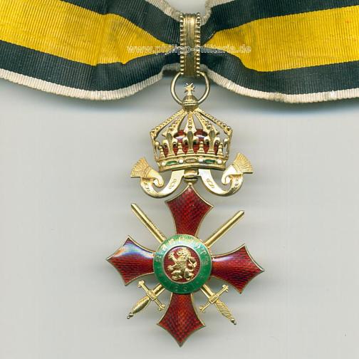 Königreich Bulgarien - Militärverdienst-Orden - II. / III. Klasse Kommandeur