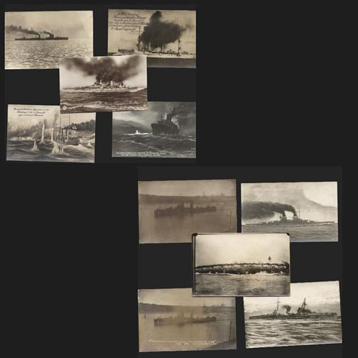 Kaiserliche Marine - 10 Fotopostkarten
