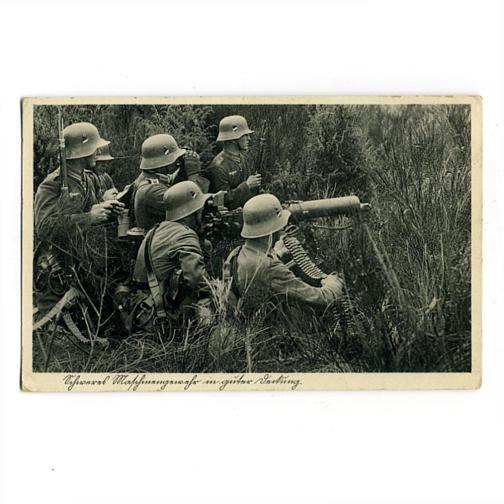 Fotopostkarte - Maschinengewehrtrupp