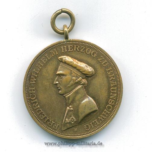 Erinnerungsmedaille Regimentsjubiläum Braunschweiger Husaren-Rgt.Nr.17. Peninsula