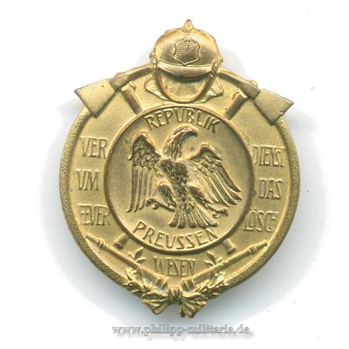 Ehrenzeichen für Verdienste um das Feuerlöschwesen 1926-1933 - Freistaat Preussen