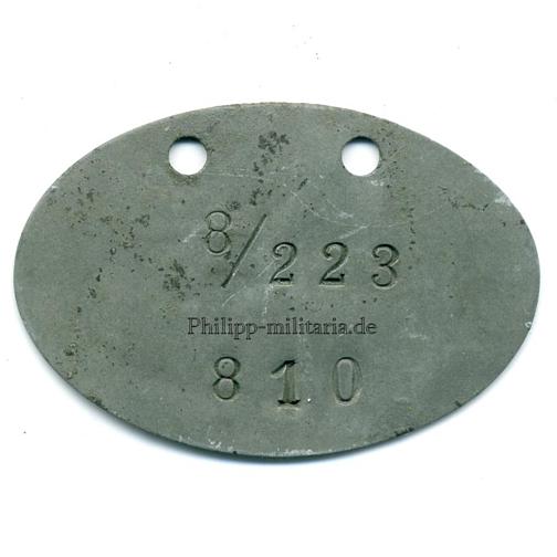 Erkennungsmarke - Freikorps '8/225 810'