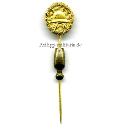 Verwundetenabzeichen in Gold 1918 - Miniatur