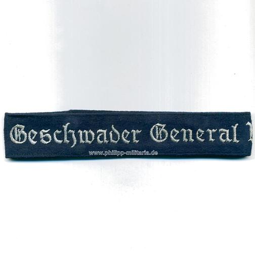 Ärmelband Luftwaffe 'Geschwader General Wever' für Offiziere