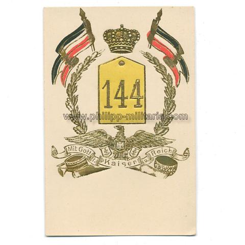 Regimentskarte - Lothringisches Infanterie-Regiment Nr.144