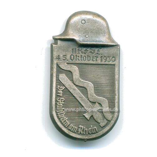 Stahlhelmbund '11.R.F.S.T. 4.5. Oktober 1930 - Der Stahlhelm am Rhein'