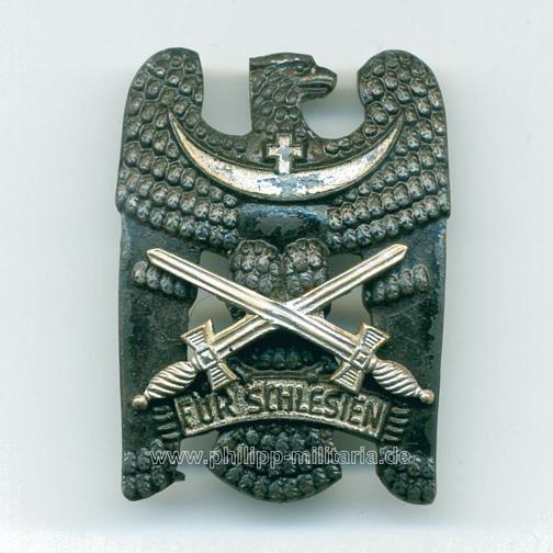Schlesisches Bewährungsabzeichen / Schlesischer Adler - 1. Stufe mit Schwertern - Freikorps