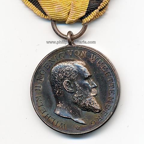 Württemberg - Militärverdienstmedaille König Wilhelm II. (1882-1918)