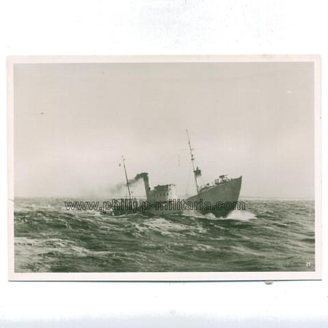 Deutsches Vorpostenboot in der Nordsee 1940 - offizielles Pressefoto