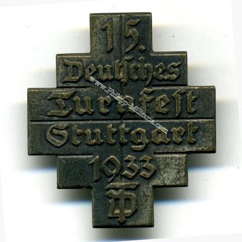 15. Deutsches Turnfest Stuttgart 1933 - Veranstaltungsabzeichen