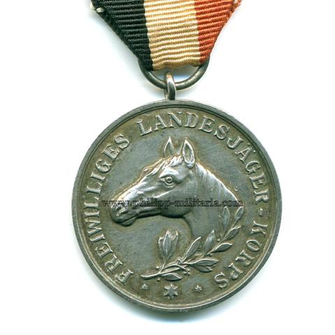 Freiwilliges Landesjägercorps - Medaille für gute Pferdepflege