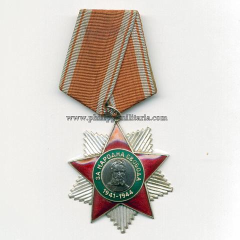 Volksrepublik Bulgarien Orden der Volksfreiheit 2. Klasse 1941-1944 