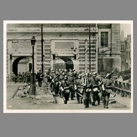 Deutscher Vormarsch in Frankreich 1940, Einmarsch in die Festung ' Maubeuge ' - offizielles Pressefoto