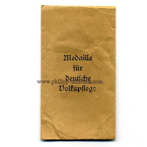 Medaille für Deutsche Volkspflege - Verleihungstüte