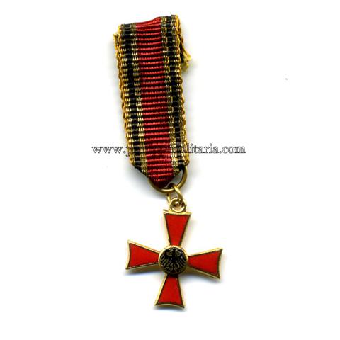 Bundesverdienstorden / Bundesverdienstkreuz - Verdienstkreuz am Bande des Verdienstordens der Bundesrepublik Deutschland - Miniatur