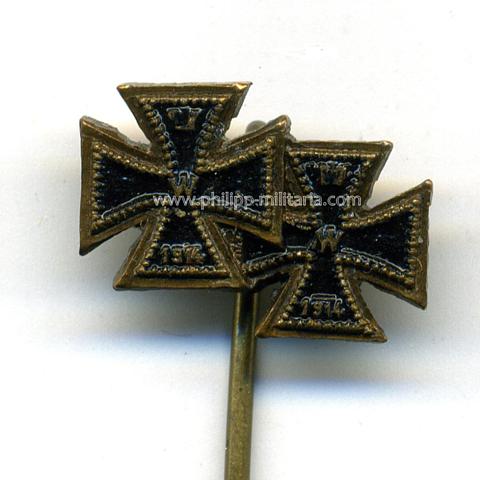 Miniaturspange mit 2 Auszeichnungen 1. Weltkrieg
