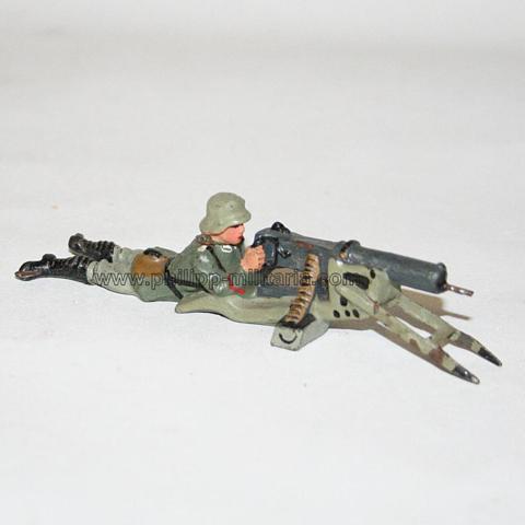 Soldat am 08/15 Maschinengewehr, Lineol Massefigur