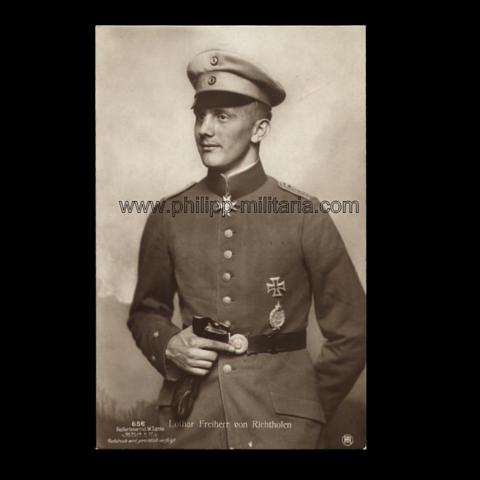 Kaiserliche Fliegerei -  Lothar Freiherr von Richthofen - Träger des Pour le Mérite (Sanke-Fotopostkarte Nr.656) 