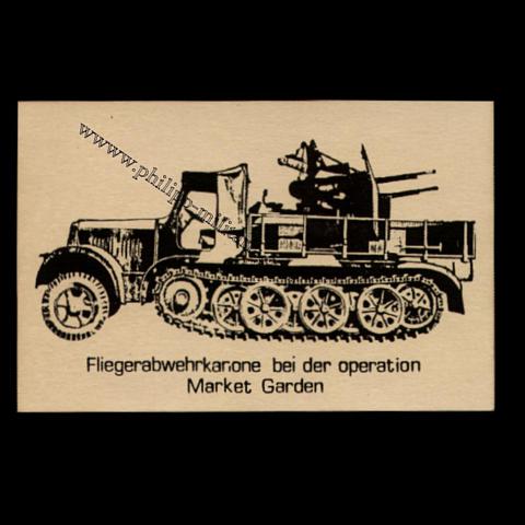 Fliegerabwehrkanone bei der Operation 'Market Garden' - Propagandakarte
