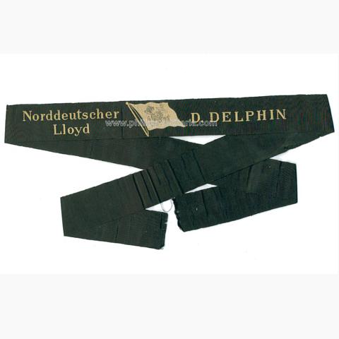 Handelsmarine Mützenband - Norddeutscher Lloyd 'D. Delphin'
