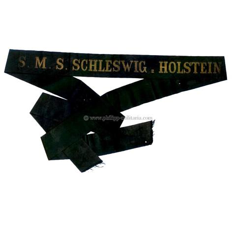Kaiserliche Marine Mützenband 'S.M.S Schleswig Holstein'