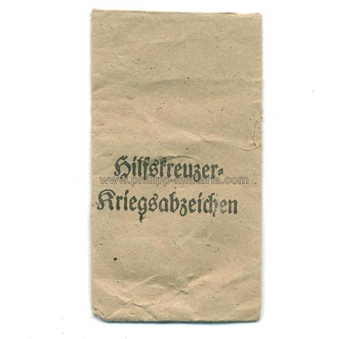 Hilfskreuzer-Kriegsabzeichen - Verleihungstüte