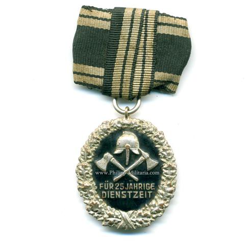Preußischer Landesfeuerwehrverband, Ehrenzeichen für 25 Dienstjahre - Freistaat Preussen