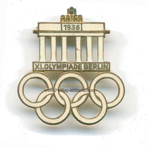 Olympiade Berlin 1936 - Offizielles Besucherabzeichen