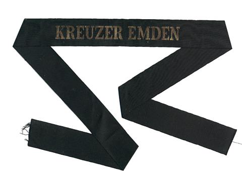 Reichsmarine Mützenband 'Kreuzer Emden'