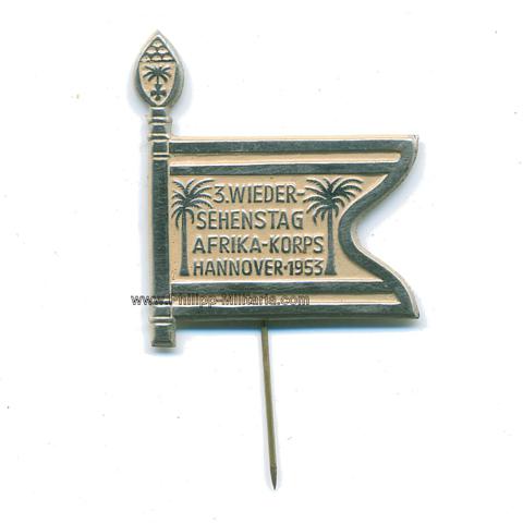 Deutsches Afrika-Korps Treffabzeichen - 3. Wiedersehenstag Afrika-Korps Hannover 1953