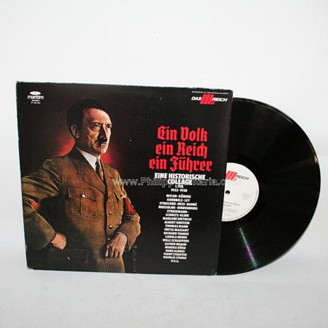 Schallplatte, LP: 'Ein Volk, ein Reich, ein Führer' - Eine historische Collage, 1. Teil