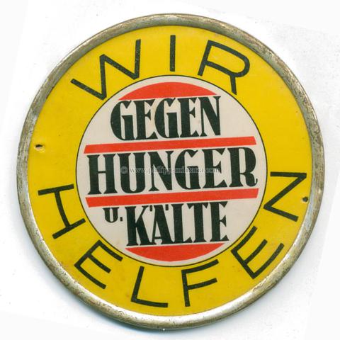 Winterhilfswerk / WHW 1933 Türplakette 'Weihnachten in jedem deutschen Haus - Wir helfen'