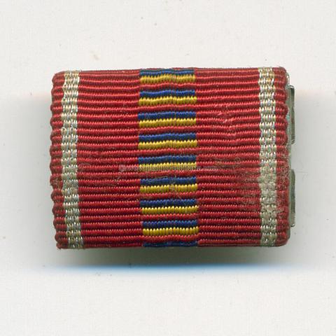 Einzel-Bandspange - Rumänien Medaille Kreuzzug gegen den Kommunismus 1941