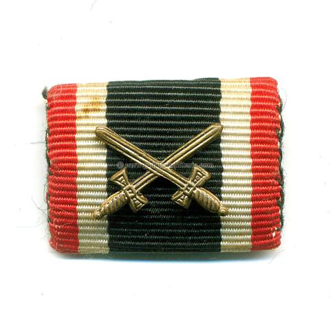 Einzel-Bandspange - Kriegsverdienstkreuz 2. Klasse 1939 mit Schwertern