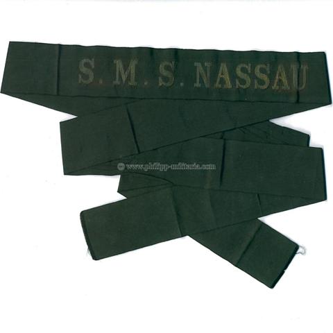 Kaiserliche Marine Mützenband 'S.M.S. Nassau'