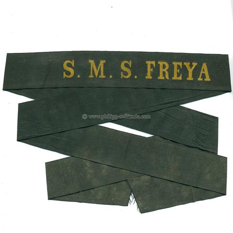Kaiserliche Marine Mützenband 'S.M.S. Freya'