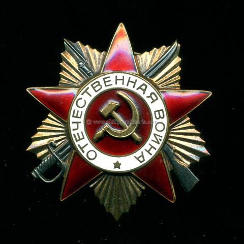 Sowjetunion - Orden des Vaterländischen Krieges, 1. Klasse, letzte Fertigung
