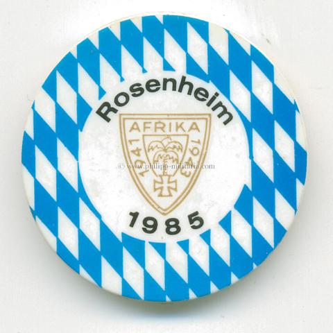 Deutsches Afrika-Korps - Treffabzeichen - Rosenheim 1985