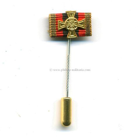 Bundeswehr - Ehrenkreuz der Bundeswehr in Gold - Bandspange mit Miniaturauflage