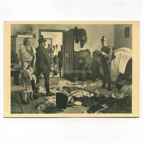 Künstlerkarte / Postkarte ' Aus der illegalen Kampfzeit in Oesterreich ', nach einem Gemälde von ' Adolf Reich ' im Haus der Deutschen Kunst in München