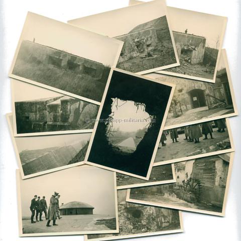 Belgien - Bunker / Festung Lüttich 1940 - 12 Privatfotos